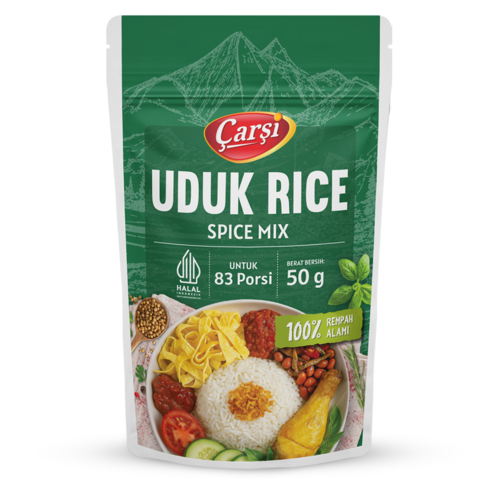 Bumbu Nasi Uduk Carsi kemasan standing pouch 50 gram