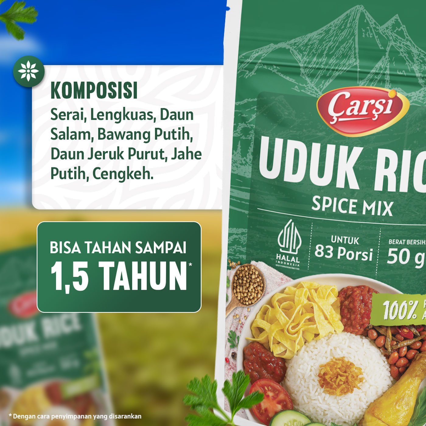 Komposisi Bumbu Nasi Uduk Carsi